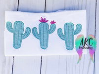 cactus embroidery design, cactus trio embroidery design, sketch embroidery design, sketch cactus embroidery design, sketch cactus trio embroidery design