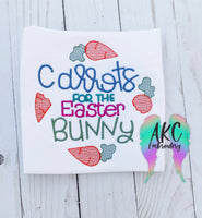 carrots for the bunny embroidery design, easter embroidery design, carrot embroidery design, easter bunny embroidery design
