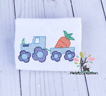 carrot embroidery design, tractor embroidery design, carrot tractor embroidery design, sketch embroidery design, easter embroidery design