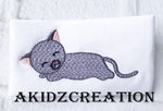 sketch cat embroidery design, cat embroidery design, sketch cat embroidery design