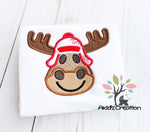 moose embroidery design, moose applique, christmas embroidery design, christmas moose applique, christmas moose embroidery design , animal embroidery design, lumberjack moose embroidery design