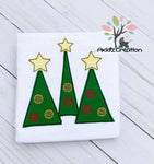 christmas tree lot embroidery design, christmas tree embroidery design, tree lot embroidery design, tree embroidery design, tree with star embroidery design, tree with ornaments