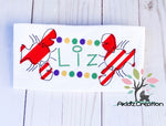 crawfish embroidery design, lobster embroidery design, applique, bean stitch applique, mardi gras embroidery design, mardi gras beads embroidery design