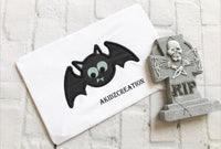 bat embroidery design, bat applique, halloween embroidery design, cute bat embroidery design, spooky halloween embroidery design, machine embroidery design, embroidery design