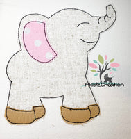 elephant embroidery design, elephant applique, blanket stitch applique, bean stitch applique, elephant embroidery design, elephant animal. animal embroidery design, zoo animal embroidery design