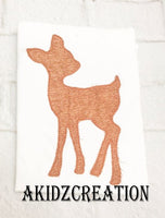 blanket stitch deer applique embroidery design, deer applique, deer embroidery design, woodland creature embroidery design, deer embroidery, animal embroidery design