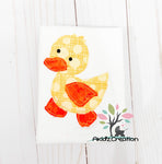 duck applique, applique, machine embroidery duck applique, rubber duck applique, rubber duck embroidery design, machine embroidery duck design, mallard duck embroidery design, duck embroidery design