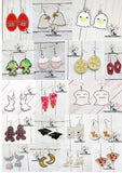 earrings embroidery design, in the hoop, in the hoop earrings