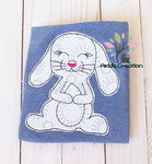 bunny embroidery design, bunny applique, rabbit embroidery design, easter bunny embroidery design, easter embroidery design