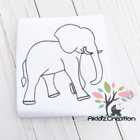 elephant embroidery design, quick stitch embroidery design, quick stitch elephant embroidery design, animal embroidery design, elephant embroidery design, vintage elephant embroidery design