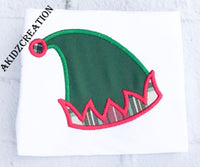elf hat embroidery design, elf embroidery design, christmas embroidery design