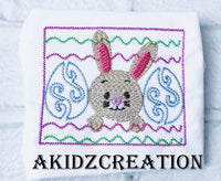faux smock bunny embroidery design, bunny embroidery, rabbit embroidery, easter bunny embroidery design, faux smock embroidery, easter egg embroidery