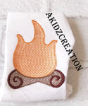 sketch embroidery design, sketch firepit embroidery design, camping embroidery design, fire embroidery, camp fire embroidery design, akidzcreation