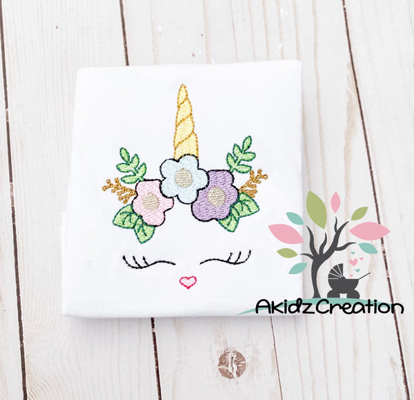 unicorn embroidery design, floral embroidery design, bunny embroidery design, rabbit embroidery design, spring embroidery design, floral bunny embroidery design, sketch bunny, sketch floral unicorn, sketch unicorn design