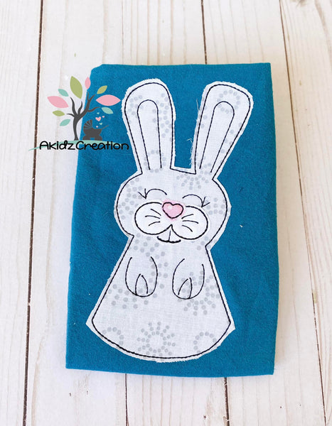 bunny embroidery design, rabbit embroidery design, bunny applique, rabbit applique, easter embroidery design
