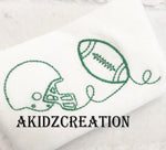 football quilting embroidery pattern, embroidery pattern, embroidery file, machine embroidery, football helmet embroidery design, football embroidery design, quilting embroidery