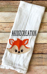 fox face applique embroidery design, woodland creature embroidery design, fox embroidery design, fox face embroidery