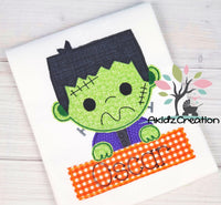 frankie embroidery design, frankenstein embroidery design, frankenstein applique, machine embroidery applique, halloween embroidery design, applique, halloween applique