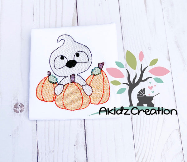 ghost embroidery design, sketch ghost embroidery design, sketch pumpkin embroidery design, pumpkin embroidery design, sketch embroidery design