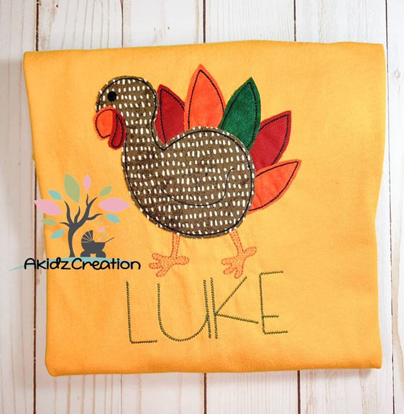 turkey embroidery design, turkey applique, thanksgiving embroidery design, applique embroidery design, fall embroidery design, bird embroidery design, animal embroidery design
