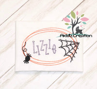 halloween embroidery design, halloween frame embroidery design, halloween monogram design, spider embroidery design, spider web embroidery design, spider monogram, spider web monogram embroidery design, monogram frame embroidery design