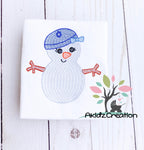 snowman embroidery design, kippah embroidery design, hanukkah embroidery design, girl snowman embroidery design, sketch embroidery design, sketch girl snowman , sketch kippah embroidery design