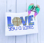 latke embroidery design, hanukkah embroidery design, love you a latke embroidery design, potatoe embroidery design