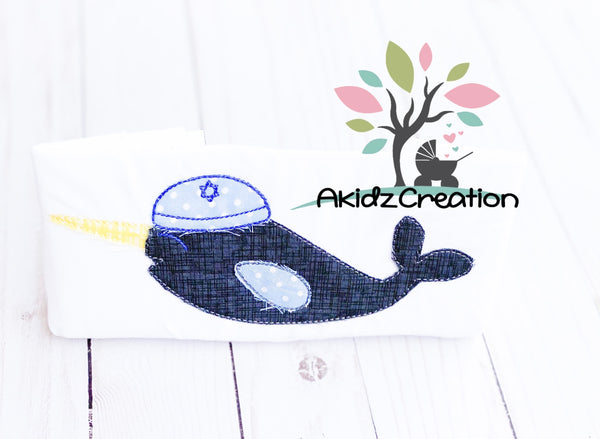 narwhal embroidery design, narwhal applique, machine embroidery narwhal design, hanukkah embroidery design, hanukkah narwhal applique, hanukkah embroidery design, kippah applique, machine embroidery kippah, machine embroidery kippah applique