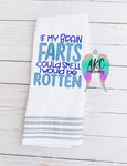 if brain farts could smell embroidery design, kitchen towel saying embroidery design, shirt sayings embroidery design, brain farts embroidery design