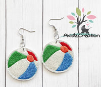 beach ball embroidery design, in the hoop earrings embroidery design, ith beach ball earrings embroidery design, in the hoop beach earrings embroidery design, beach embroidery design, beach ball earrings embroidery design