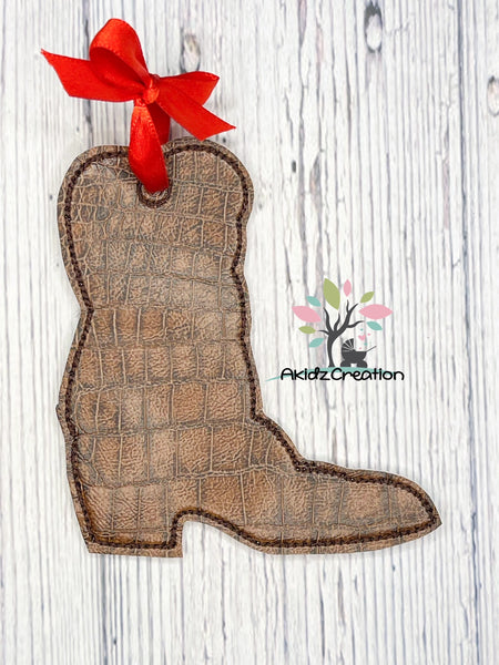 ith cowboy boot embroidery design, cowboy embroidery design, boot embroidery design, christmas embroidery design