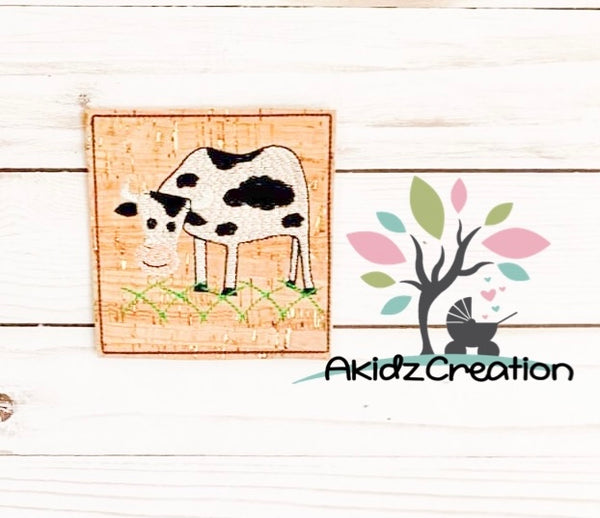 ith cow coaster embroidery design, in the hoop coaster embroidery design, in the hoop coaster design, machine embroidery cow coaster, machine embroidery coaster design, farm coaster embroidery design