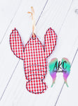ith crawfish ornament embroidery design, in the hoop crawfish embroidery design, mardi gras embroidery design, animal embroidery design, in the hoop lobster embroidery design, lobster ornament embroidery design, lobster bookmark embroidery