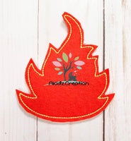 ith fire feltie embroidery design, felite embroidery design, fire feltie embroidery design, in the hoop embroidery design, 