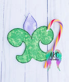 in the hoop embroidery, in the hoop candy cane holder embroidery design, candy cane holder embroidery design, fleur de lis embroidery design, in the hoop fleur de lis embroidery design, mardi gras embroidery design, in the hoop mardi gras embroidery design, christmas, 