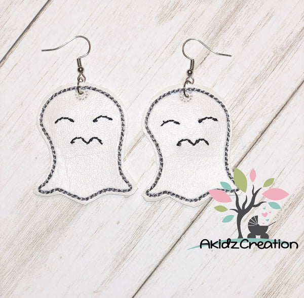 ith ghost earrings embroidery design, ghost earrings embroidery design, in the hoop embroidery design, machine embroidery ghost design, in the hoop ghost earrings, earrings embroidery design, machine embroidery earrings design, ghost applique, ghost embroidery design, machine embroidery ghost design, machine embroidery ghost design