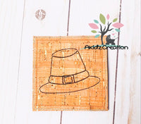 ith pilgrim coaster embroidery design, in the hoop embroidery design, in the hoop coaster embroidery design, ith coaster embroidery design, pilgrim hat embroidery design, in the hoop pilgrim hat coaster design, coaster design