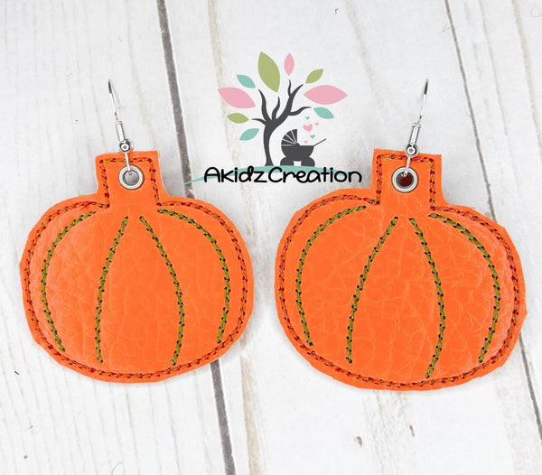 pumpkin embroidery design, pumpkin earrings embroidery design, in the hoop embroidery design, in the hoop pumpkin earrings embroidery design, in the hoop earrings embroidery design
