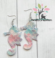 ith seahorse earrings embroidery design, in the hoop embroidery design, ith earrings embroidery design, in the hoop earrings, ith earrings embroidery design, seahorse embroidery design, sea horse embroidery design