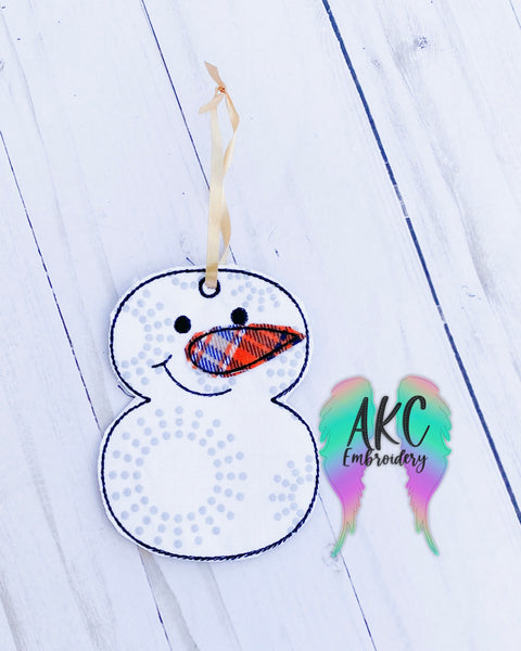 in the hoop ornament embroidery design, snowman ornament embroidery design, in the hoop bookmark, in the hoop snowman embroidery design, in the hoop snowman ornament, in the hoop snowman bookmark, christmas embroidery design