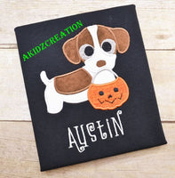 halloween jack russell terrier embroidery design, jack Russell embroidery design, jack Russell terrier embroidery design, halloween dog embroidery design, halloween embroidery design, puppy embroidery, dog embroidery