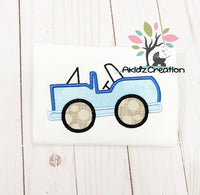 jeep applique, applique, machine embroidery applique, machine embroidery jeep, vehicle embroidery design, transportation embroidery design