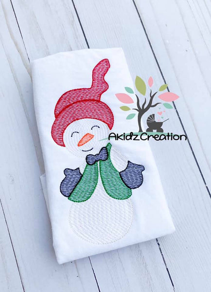 jolly old snowman embroidery design, snowman embroidery design, sketch embroidery design, machine embroidery sketch embroidery design, sketch christmas embroidery design, christmas embroidery design, snowman embroidery design