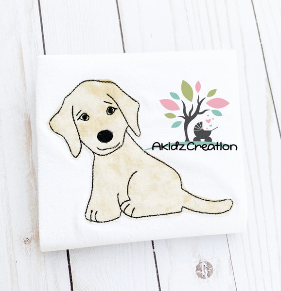 lab embroidery design, Labrador embroidery design, lab applique, bean stitch lab applique, bean stitch applique design, machine embroidery Labrador, lab applique, dog embroidery design, puppy applique, puppy embroidery design  