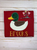 mallard duck embroidery design, duck embroidery design, hunting embroidery design, duck applique, mallard duck applique embroidery design