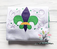 mardi gras fleur de lis embroidery design, fleur de lis embroidery design, mardi gras