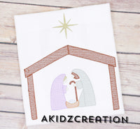 mary and Joseph embroidery design, manger embroidery design, jesus embroidery design, christmas embroidery design, sketch christmas embroidery design, sketch mary embroidery, sketch jesus embroidery