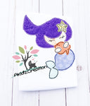 mermaid holding fish embroidery design, mermaid embroidery design, sketch mermaid embroidery design, nautical embroidery design