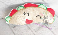 ith taco stuffie, in the hoop embroidery design, in the hoop dog toy, in the hoop food design, akidzcreation, taco dog toy , in the hoop dog toy, ith dog stuffie, squeaker toy, in the hoop dog squeaker toy
