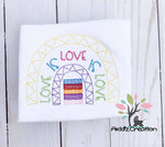pride embroidery design, rainbow embroidery design, LGBTQ embroidery design, pride flag embroidery design, rainbow embroidery design, love is love embroidery design